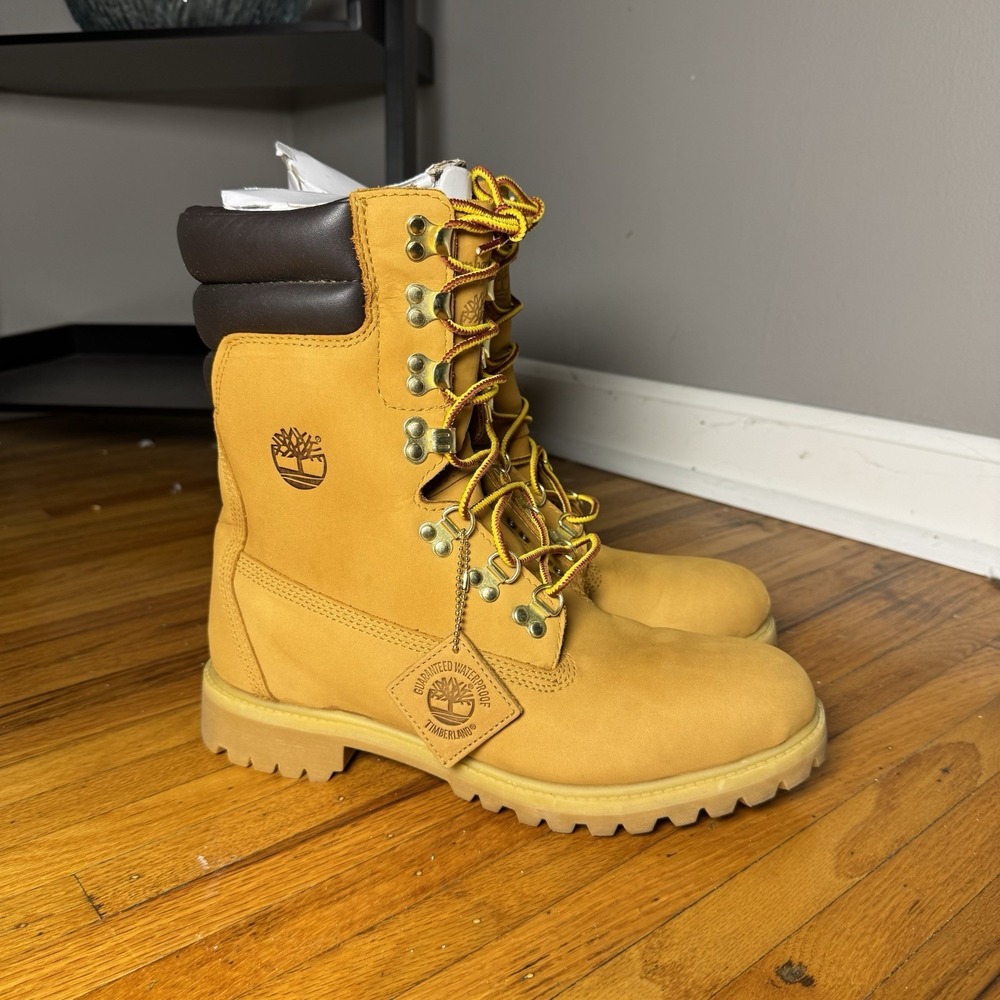 Timberland 8 Inch Super Boot 40 Below Wheat Leather Vibram Mens 10 M 6842A
